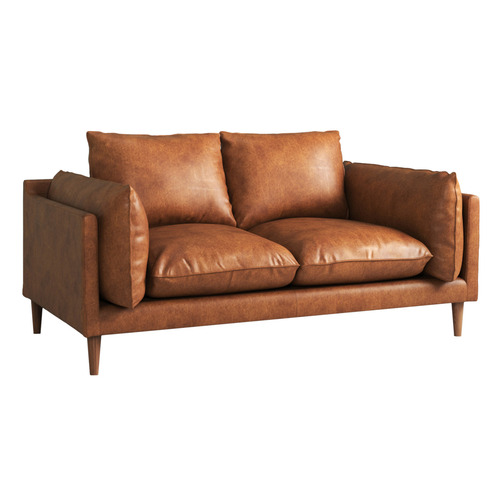 2 seater store genuine leather sofa